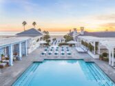 Pool at Shutters by the Sea in Santa Monica California.